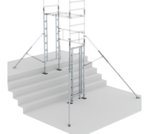 FlexxTower Treppenkit Erweiterungsset für beidseitigen Durchstieg Aufbau | © MUNK GmbH